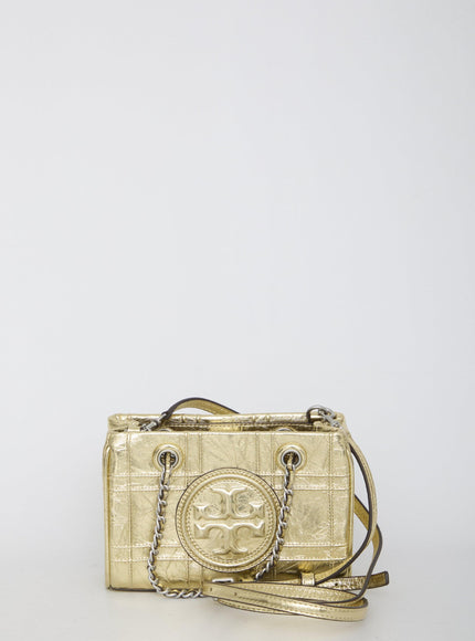 Tory Burch Fleming Soft Metallic Quilt Mini Chain Tote Bag - Ellie Belle