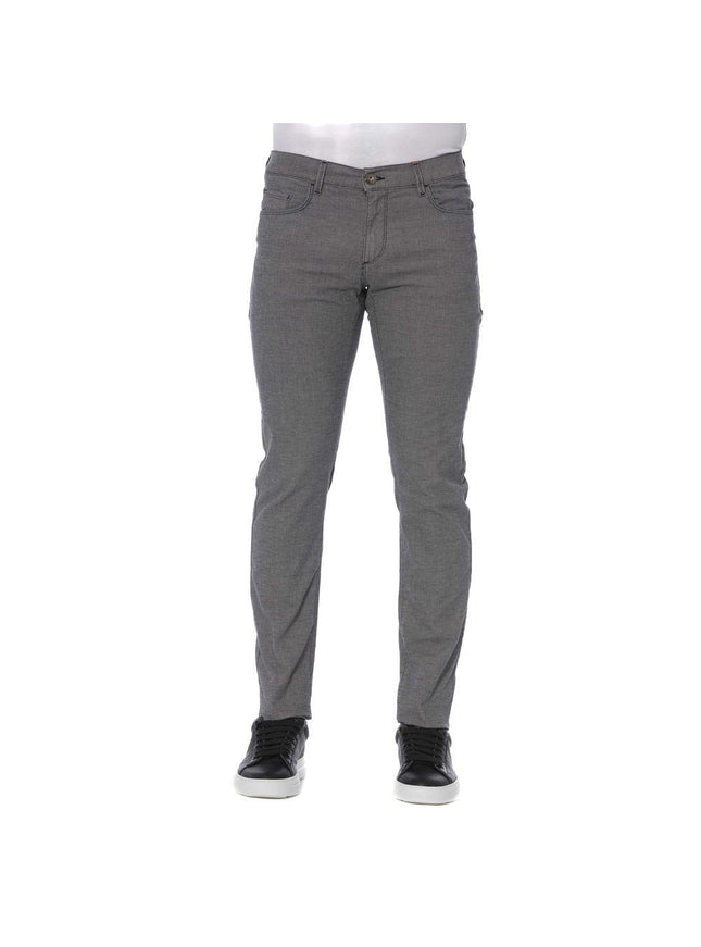 Trussardi Jeans Gray Cotton Jeans & Pant - Ellie Belle