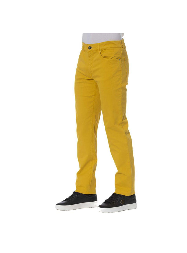 Trussardi Jeans Yellow Cotton Jeans & Pant - Ellie Belle