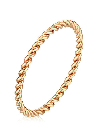 Zoe Lev 14K Gold Twist Band