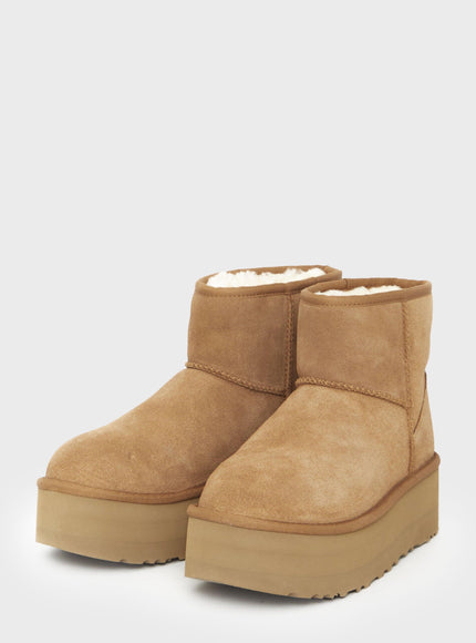 Ugg Classic Mini Platform In Chestnut - Ellie Belle