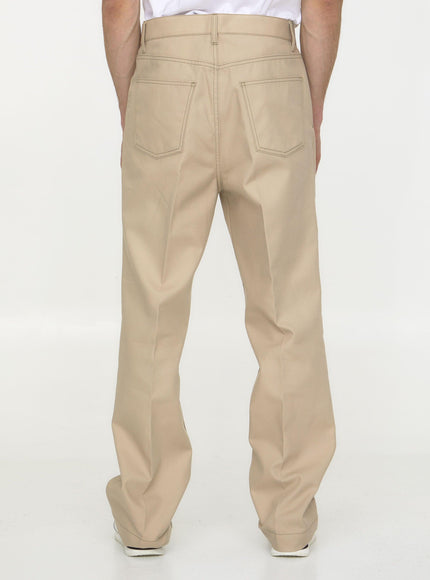 Valentino Garavani Cotton Gabardine Trousers - Ellie Belle