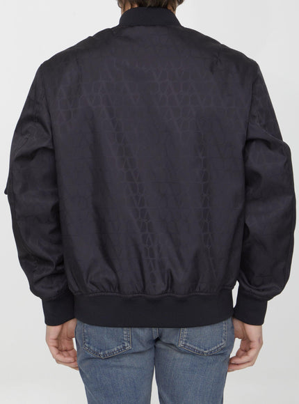 Valentino Garavani Toile Iconographe Nylon Bomber - Ellie Belle