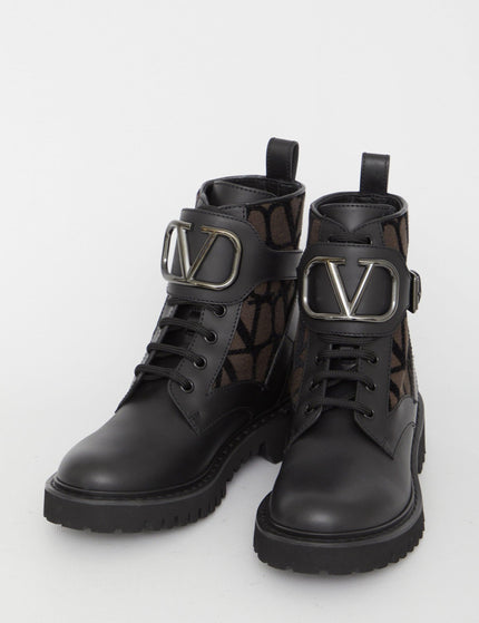 Valentino Garavani Vlogo Signature Combat Boots - Ellie Belle