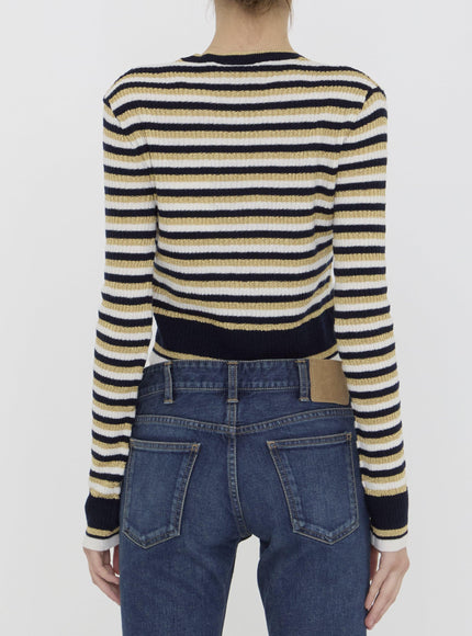 Valentino Garavani Wool And Lurex Jumper - Ellie Belle