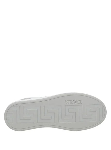 Versace Women's Sneakers in White with Silver