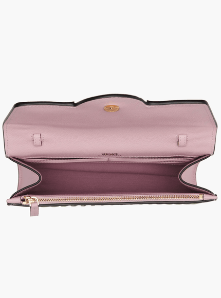 Versace La Medusa Two-Tone Leather Wallet on a Strap - Ellie Belle