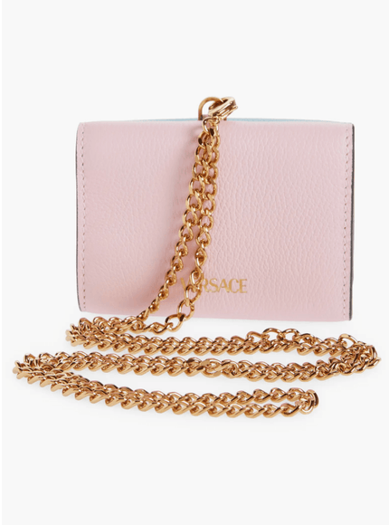 Versace Mini La Medusa Leather Wallet on a Chain - Ellie Belle