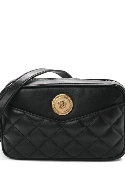 Versace Quilted Medusa Icon Small Camera Bag Black - Ellie Belle