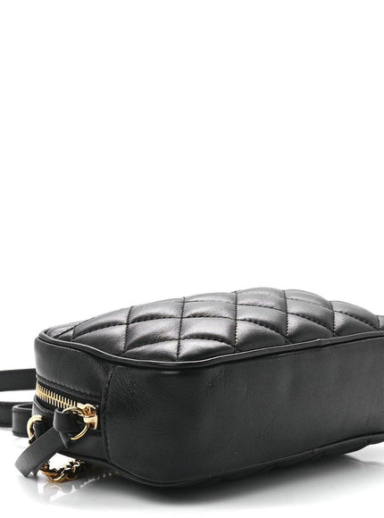 Versace Quilted Medusa Icon Small Camera Bag Black - Ellie Belle