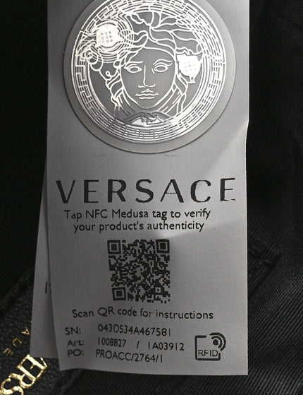 Versace Quilted Medusa Icon Small Camera Bag Black - Ellie Belle