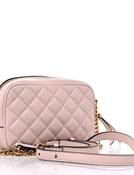 Versace Quilted Medusa Icon Small Camera Bag Powder Pink - Ellie Belle