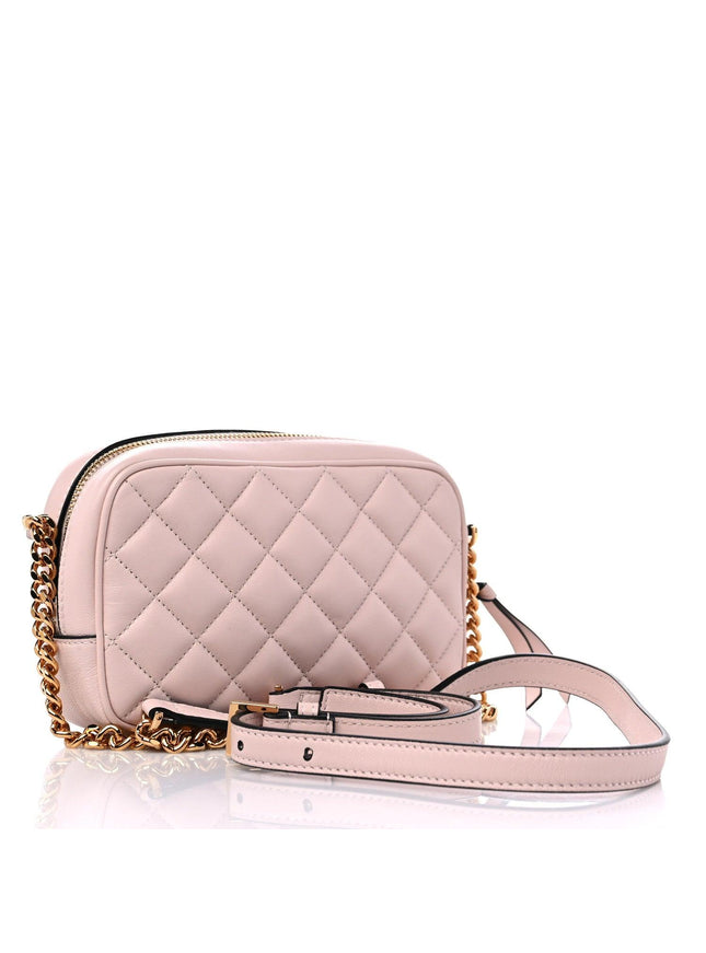 Versace Quilted Medusa Icon Small Camera Bag Powder Pink - Ellie Belle