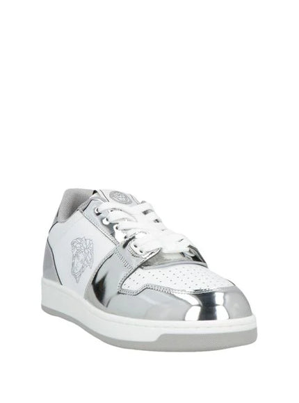 Versace Women's Sneakers in White with Silver