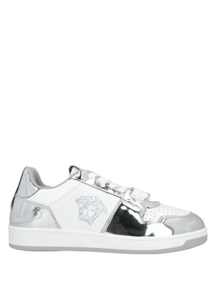 Versace Women's Sneakers in White with Silver