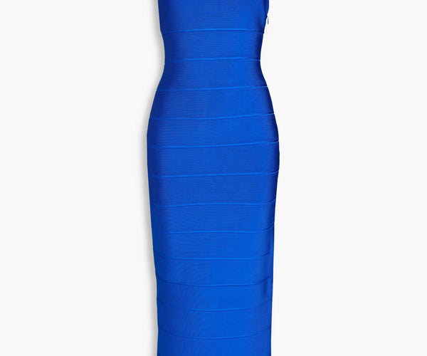 bandage dress royal blue Halter Gown Bright / S global-style_name-Mavis Silk Midi Dress Shop Rhinestone Dressers for 510 height Color:M-Dark Green