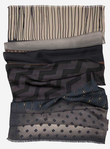 Elizabetta Atri Large Silk Scarf in Plum