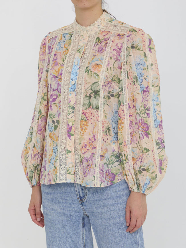 Zimmermann Halliday Lace Trim Shirt - Ellie Belle