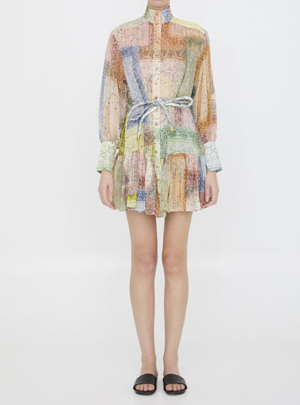 Zimmermann Matchmaker Lantern Mini Dress - Ellie Belle