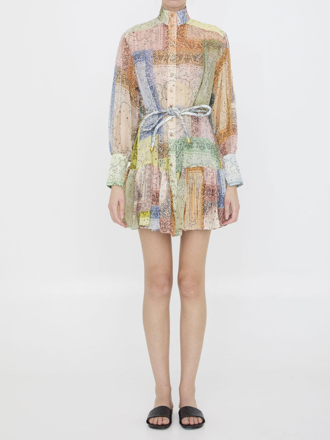 Zimmermann Matchmaker Lantern Mini Dress - Ellie Belle