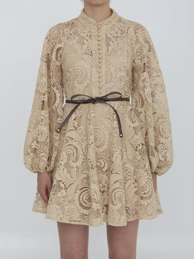 Zimmermann Waverly Lace Mini Dress - Ellie Belle