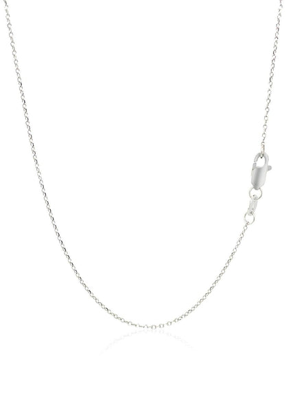 14k White Gold Diamond Embellished Cross Motif Necklace (.21cttw) - Ellie Belle