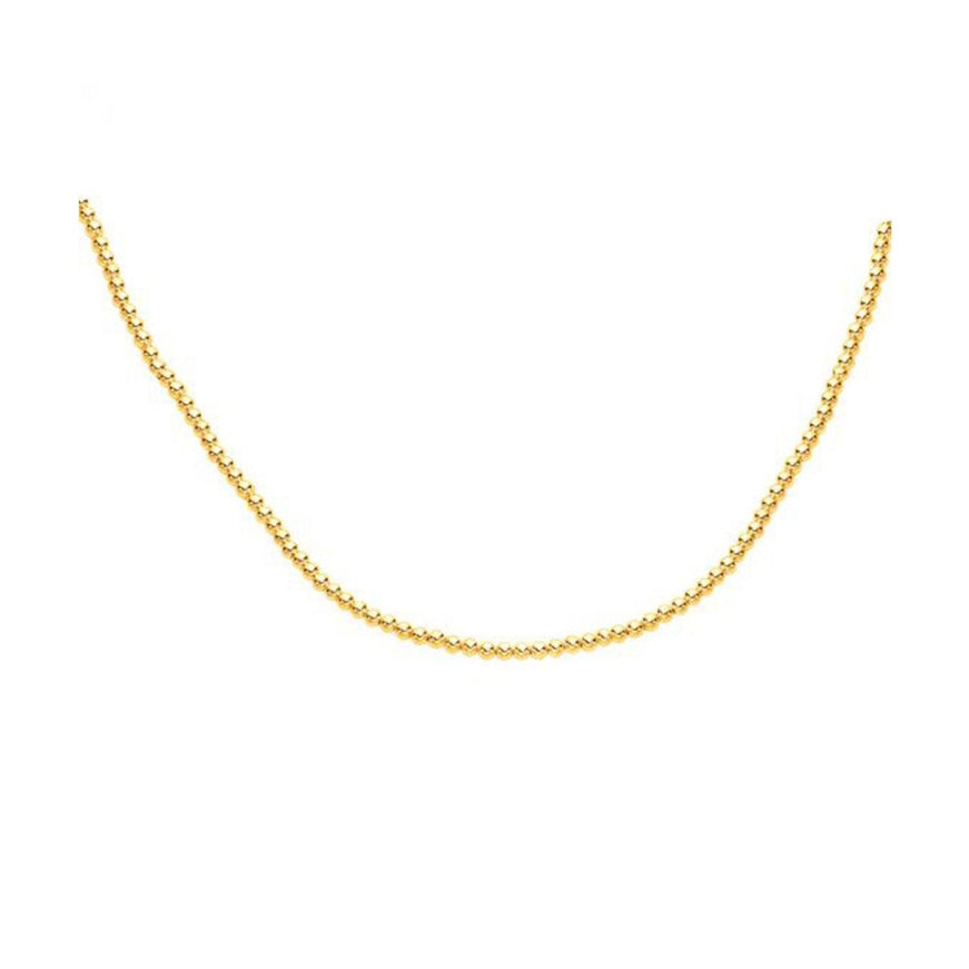 14k Yellow Gold Bead Chain (3mm) - Ellie Belle