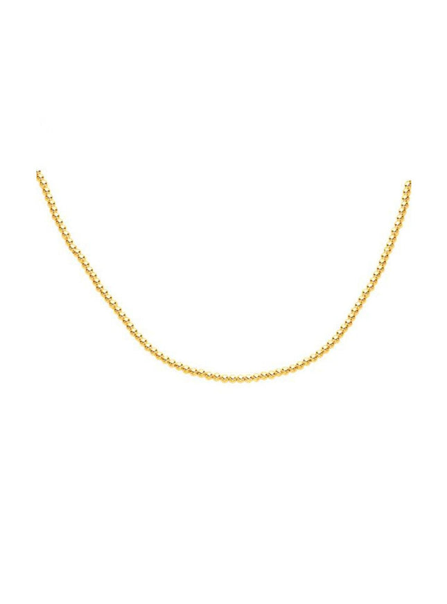 14k Yellow Gold Bead Chain (3mm) - Ellie Belle