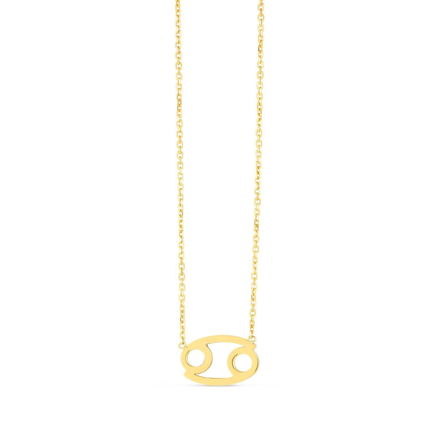 14K Yellow Gold Cancer Necklace - Ellie Belle