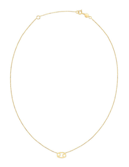 14K Yellow Gold Cancer Necklace - Ellie Belle