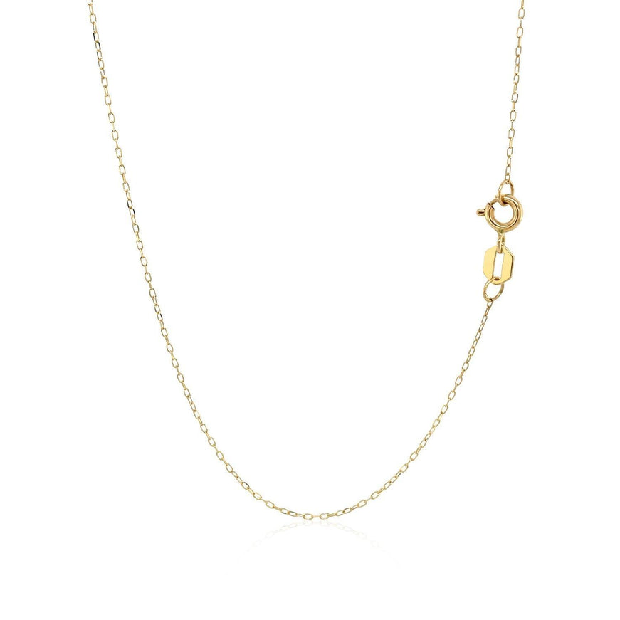 14K Yellow Gold Hand of Hamsa Necklace - Ellie Belle