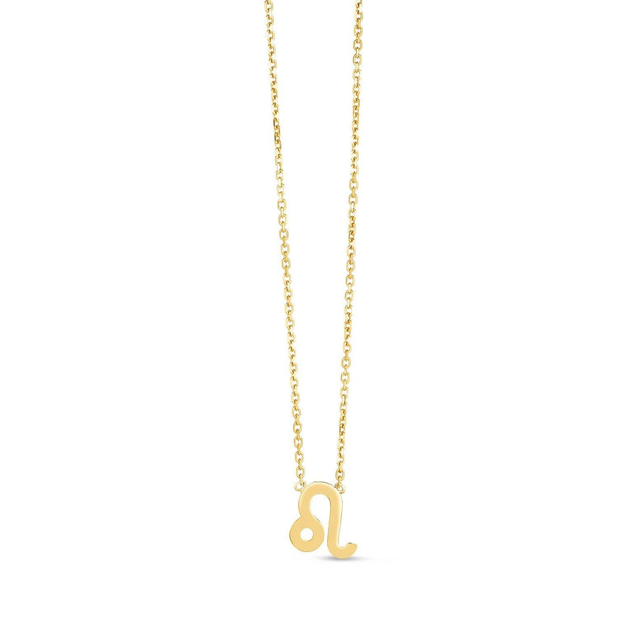 14K Yellow Gold Leo Necklace - Ellie Belle