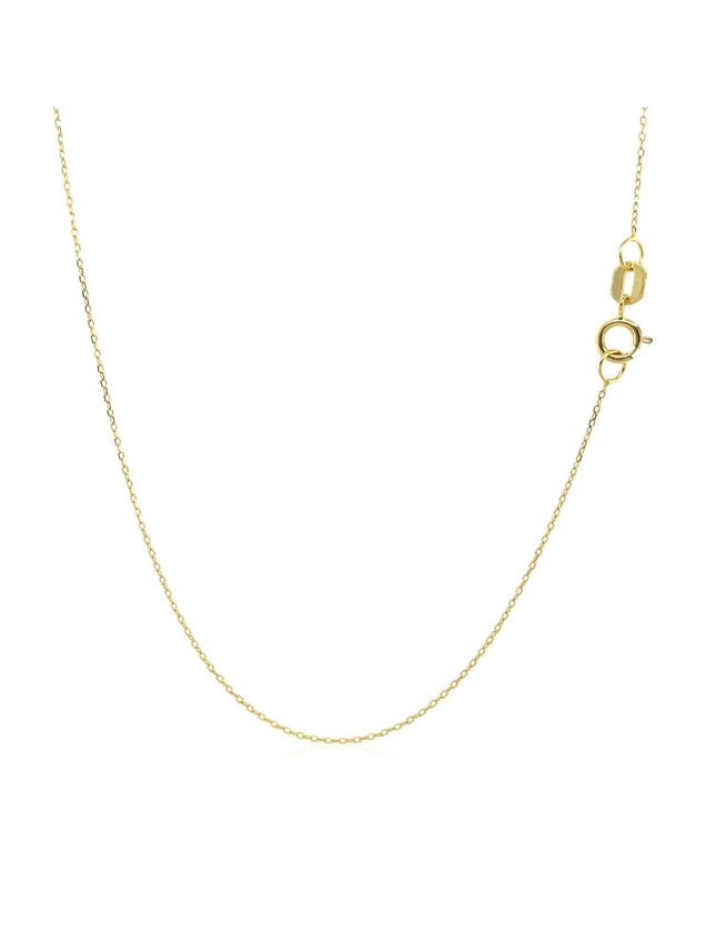 14k Yellow Gold Necklace with Moon - Ellie Belle