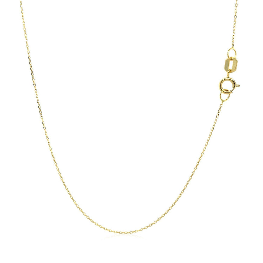 14k Yellow Gold Necklace with Moon - Ellie Belle