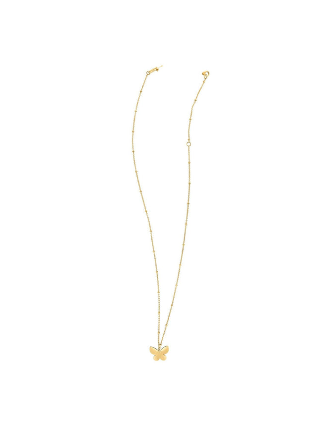 14k Yellow Gold Ppillon Butterfly Necklace - Ellie Belle