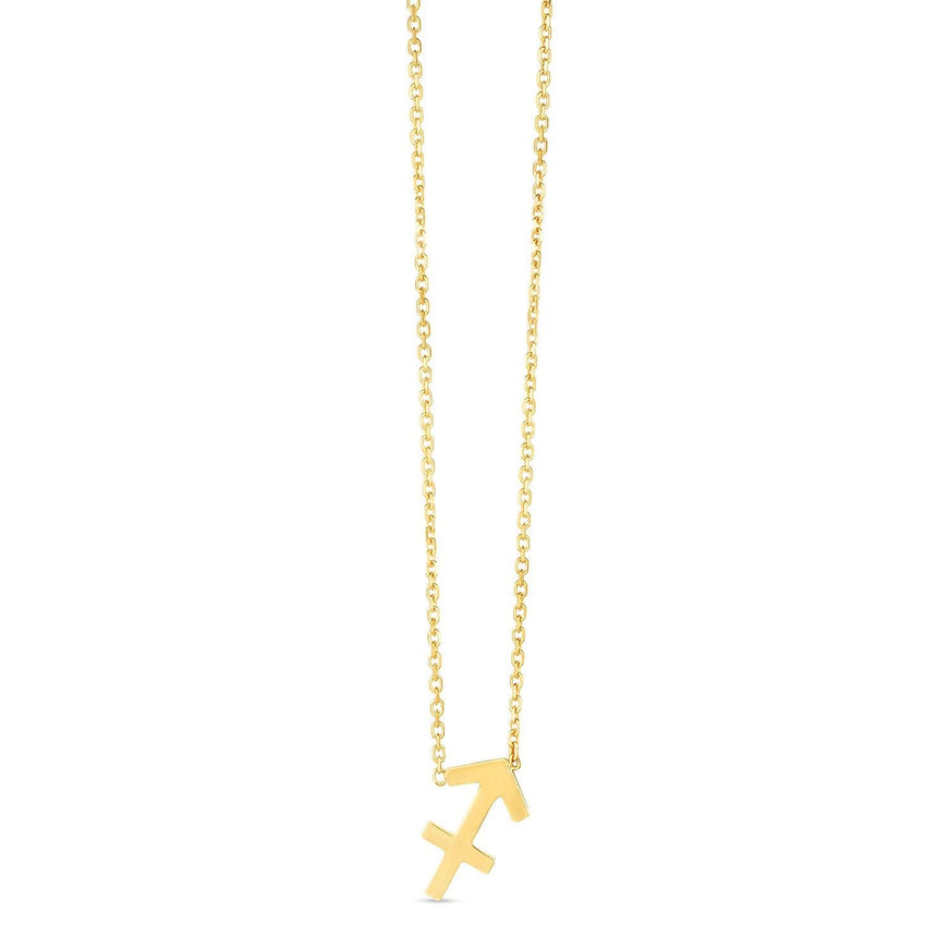 14K Yellow Gold Sagittarius Necklace - Ellie Belle