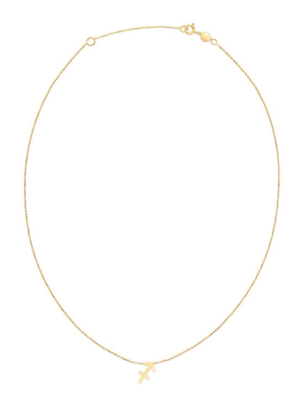 14K Yellow Gold Sagittarius Necklace - Ellie Belle