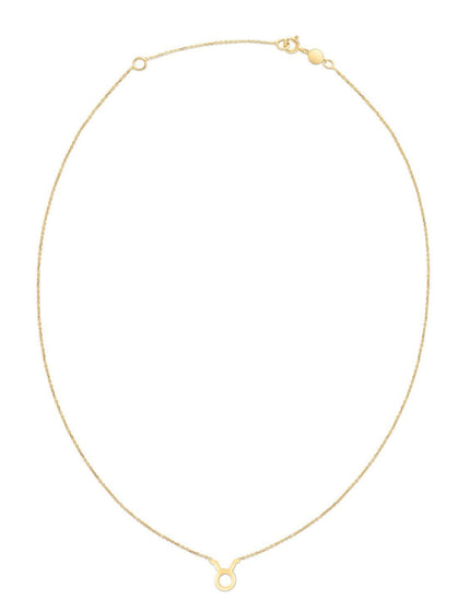 14K Yellow Gold Taurus Necklace - Ellie Belle