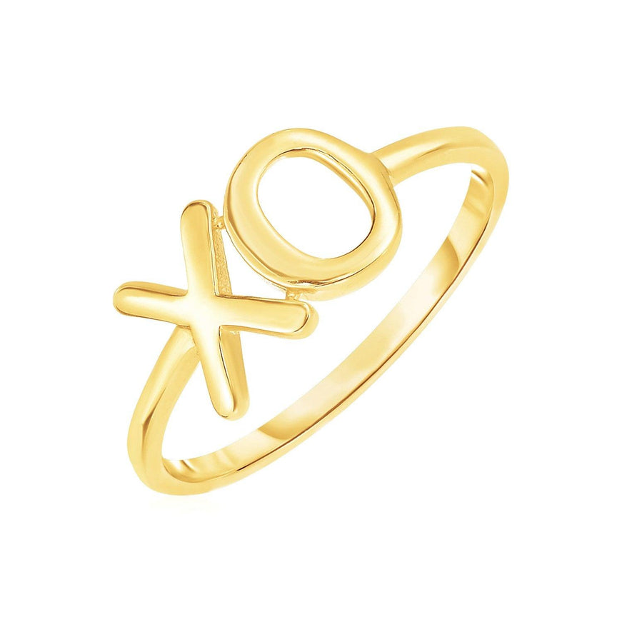 14k Yellow Gold with XO Ring - Ellie Belle