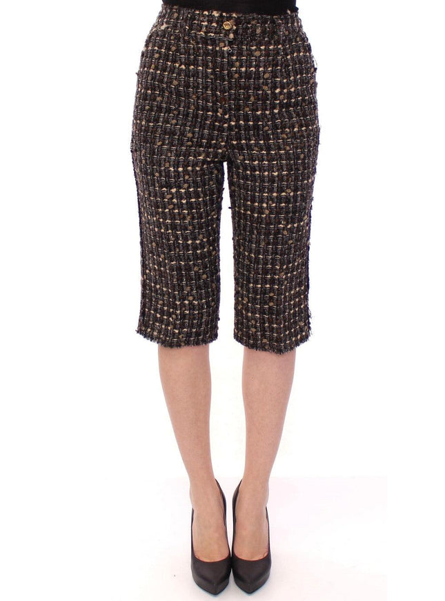 Dolce & Gabbana Multicolor Wool Shorts Pants - Ellie Belle