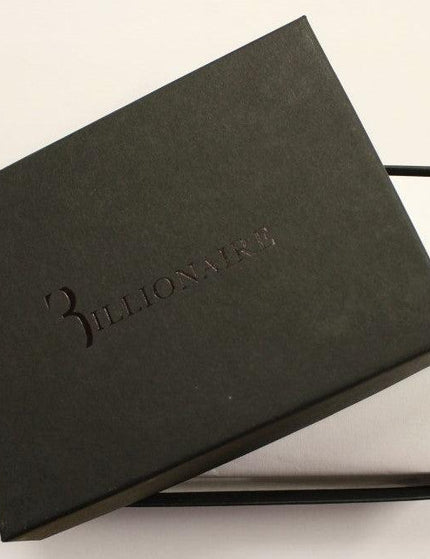 Billionaire Italian Couture Brown Leather Cardholder Wallet - Ellie Belle