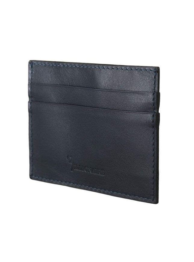 Billionaire Italian Couture Blue Leather Cardholder Wallet - Ellie Belle