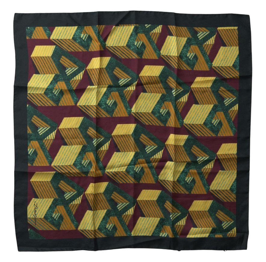 Dolce & Gabbana Multicolor Printed Square Handkerchief Scarf - Ellie Belle