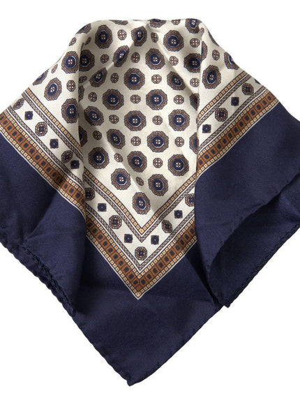 Dolce & Gabbana Multicolor Patterned Square Handkerchief Scarf - Ellie Belle