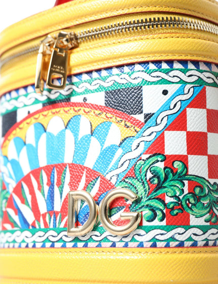 Dolce & Gabbana Multicolor Leather Sicilian Carretto DG Girls Bucket Bag - Ellie Belle