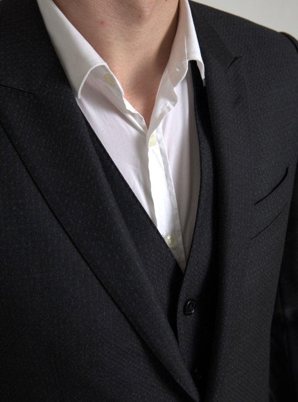 Dolce & Gabbana Black 3 Piece Single Breasted Martini Suit