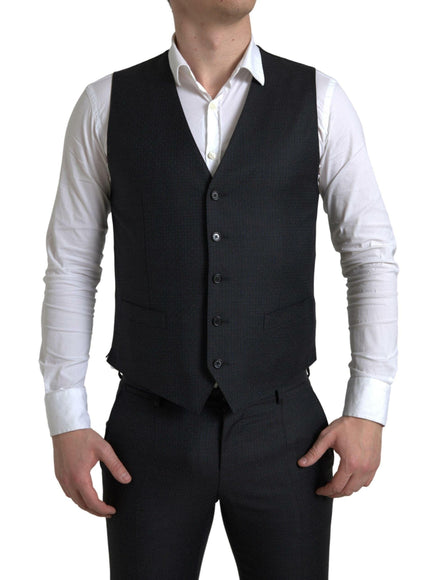 Dolce & Gabbana Black 3 Piece Single Breasted Martini Suit