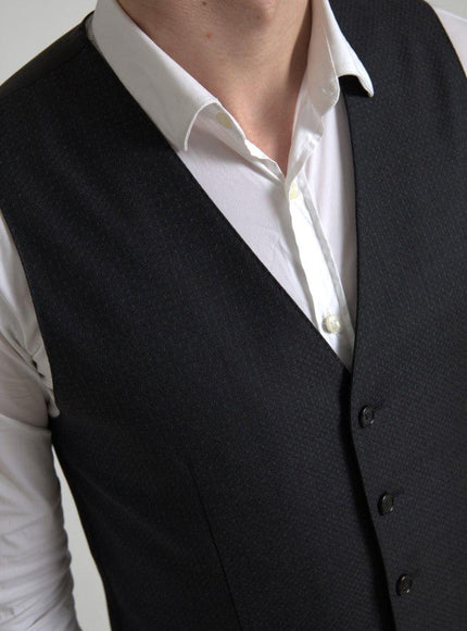 Dolce & Gabbana Black 3 Piece Single Breasted Martini Suit