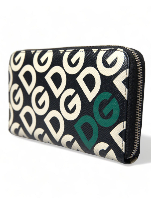 Dolce & Gabbana Multicolor DG Mania Leather Zip Around Continental Wallet - Ellie Belle
