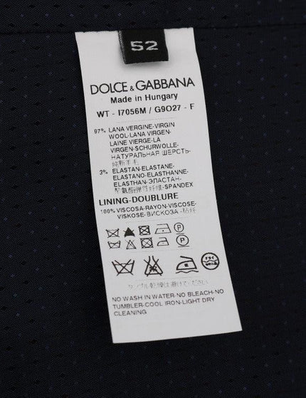 Dolce & Gabbana Blue STAFF Wool Stretch Vest - Ellie Belle